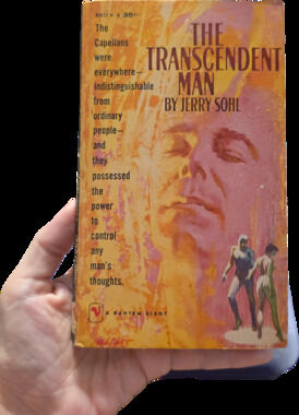 The Transcendent Man by Jerry Sohl Vintage 1959 Bantam Giant Paperback